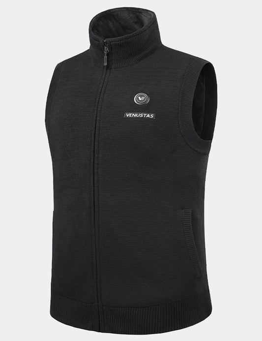 Men’s Zip-Up Heated Knit Vest