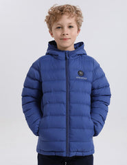 Boy's Heated Fellex Hooded Jacket - Blue Boy's Heated Fellex Hooded Jacket - Blue