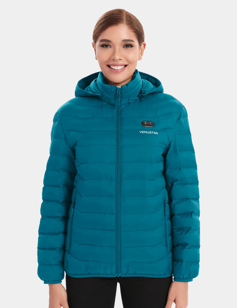 Heated Jacket With Dual Control Button 7.4V For Unisex - Green Heated Jacket With Dual Control Button 7.4V For Unisex - Green