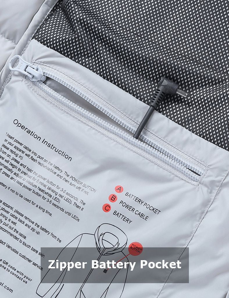 Zipper Battery Pocket Zipper Battery Pocket