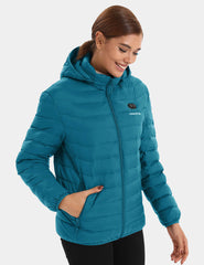 Heated Jacket With Dual Control Button 7.4V For Unisex - Green Heated Jacket With Dual Control Button 7.4V For Unisex - Green