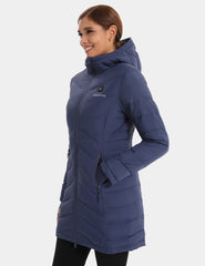 Heated Long Down Jacket 7.4V For Women, W62 Heated Long Down Jacket 7.4V For Women, W62