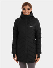 Heated Long Down Jacket 7.4V For Women, W62 Heated Long Down Jacket 7.4V For Women, W62