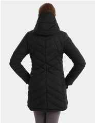 Heated Long Down Jacket 7.4V For Women, W62 Heated Long Down Jacket 7.4V For Women, W62