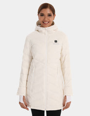 Heated Long Down Jacket 7.4V For Women, W62 Heated Long Down Jacket 7.4V For Women, W62