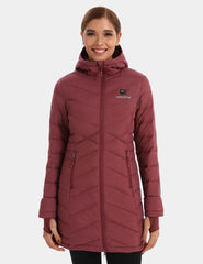 Heated Long Down Jacket 7.4V For Women, W62 Heated Long Down Jacket 7.4V For Women, W62