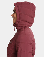 Heated Long Down Jacket 7.4V For Women, W62 Heated Long Down Jacket 7.4V For Women, W62