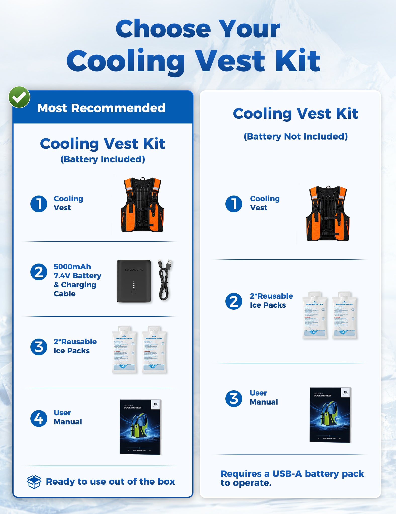 Venustas IcyLoop™ Dual Cooling Vest