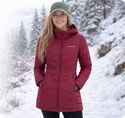 The Quilted Heated Down Coat | W62