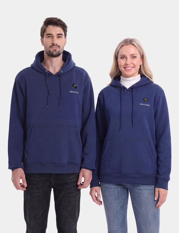 Unisex Pullover Heated Hoodie with Heating Pockets 7.4V, U2139 & Extra Battery