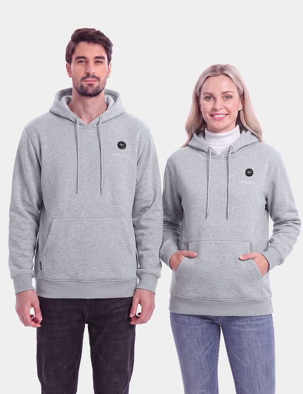 Unisex Pullover Heated Hoodie with Heating Pockets 7.4V, U2139 & Extra Battery
