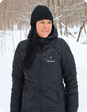The Quilted Heated Down Coat | W62