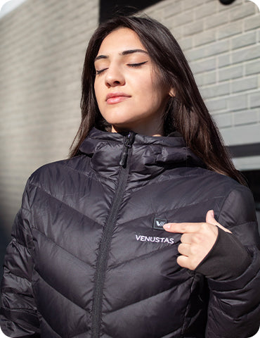 The Quilted Heated Down Coat | W62