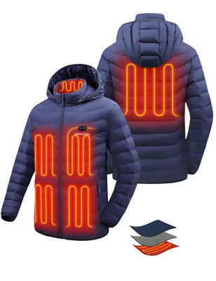 [Open Box] Heated Jacket for Unisex with Heating Areas Control Button, 7.4V, U9001