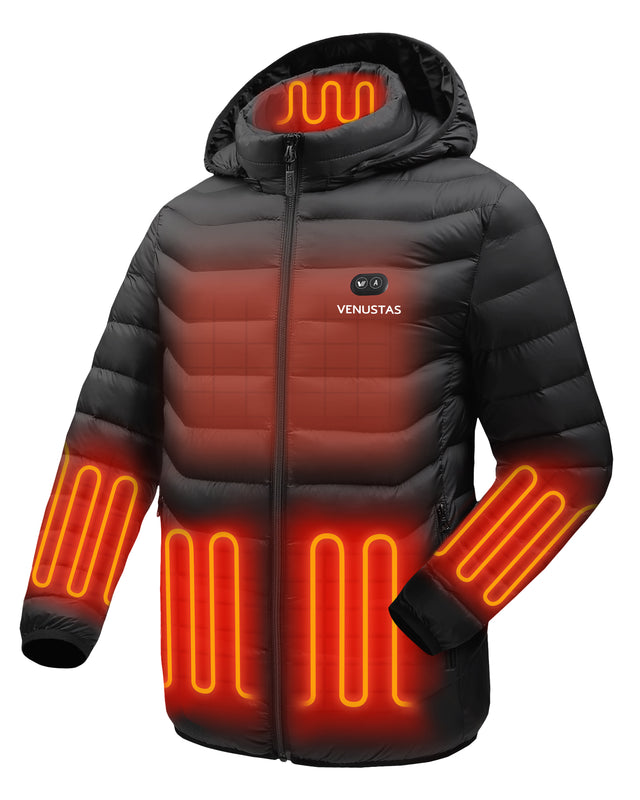 Dual Control Unisex Heated Jacket with Arm Heating 7.4V