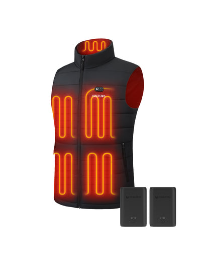 Men's Heated Dual Control FELLEX® Vest 12V, EM27 & Extra Battery
