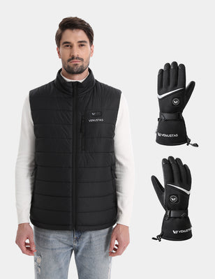 Men's Heated Dual Control FELLEX® Vest 12V & Heated Gloves, EM27 & G02