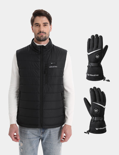 Men's Heated Dual Control FELLEX® Vest 12V & Heated Gloves, EM27 & G02