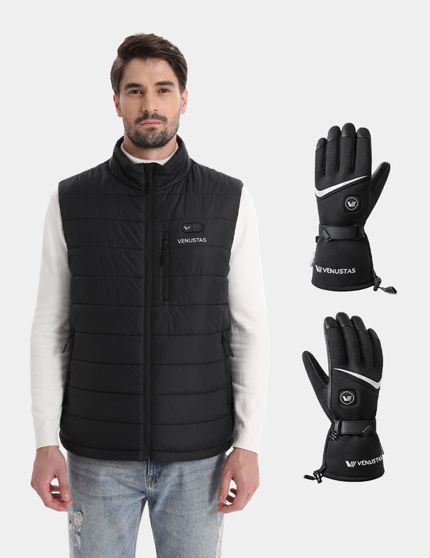 Men's Heated Dual Control FELLEX® Vest 12V & Heated Gloves, EM27 & G02