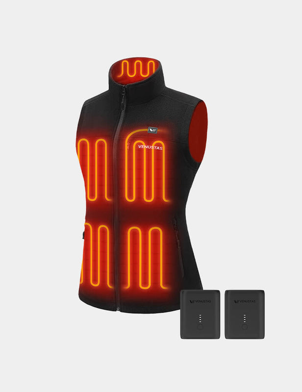 Women’s Heated Recycled Fleece Vest 7.4V, EW22 & Extra Battery