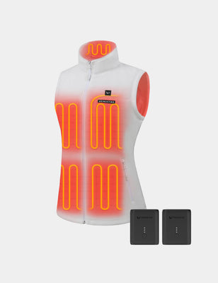 Women’s Heated Recycled Fleece Vest 7.4V, EW22 & Extra Battery