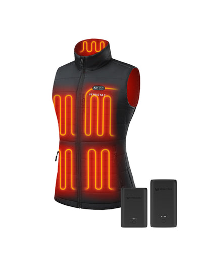 Women's Dual-Control Heated Classic Vest 12V, EW28 & Extra Battery