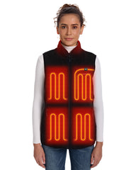 Women's Colorblock Heated Recycled Sherpa Vest 7.4V