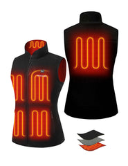 Women's Colorblock Heated Recycled Sherpa Vest 7.4V, EW34