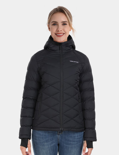 [Open Box] Women’s Heated FELLEX® Hooded Puffer Jacket 7.4V, EW54 - Black