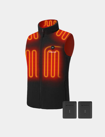 Men's Heated Fleece Vest 7.4V, M2117 & Extra Battery