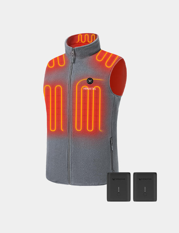 Men's Heated Fleece Vest 7.4V, M2117 & Extra Battery