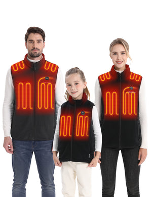 Men's, Women's & Kids' Heated Fleece Vest 7.4V, M2117 & W2117 & KV14 hover