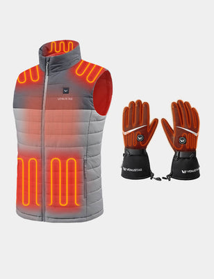 Men's Classic Heated Vest 7.4V & Heated Gloves, M2118 & G02