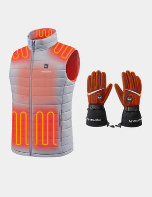 Men's Classic Heated Vest 7.4V & Heated Gloves, M2118 & G02