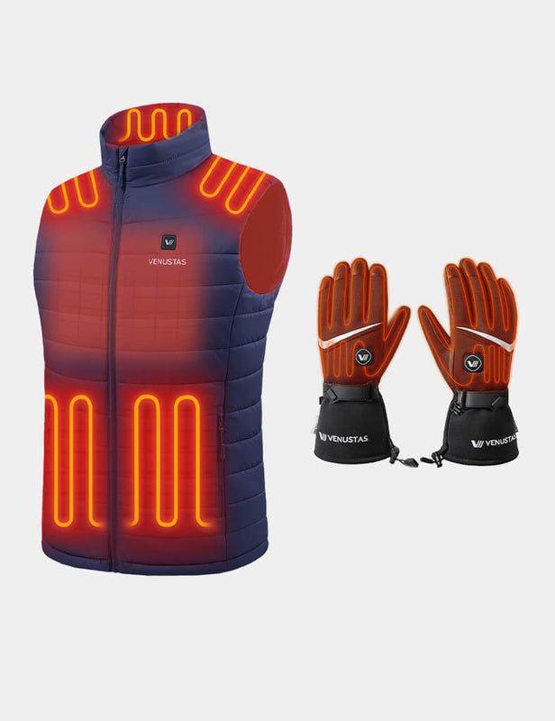 Men's Classic Heated Vest 7.4V & Heated Gloves, M2118 & G02