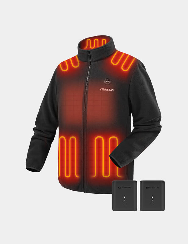 Men's Heated Fleece Jacket 7.4V, M2136 & Extra Battery