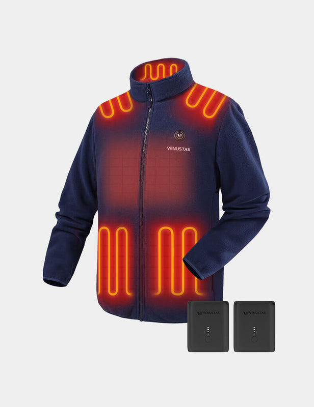 Men's Heated Fleece Jacket 7.4V, M2136 & Extra Battery