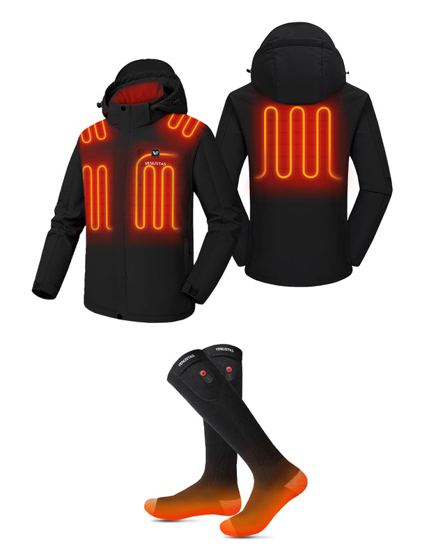 Men's Heated Jacket 7.4V & Heated Socks, M2168 & S10