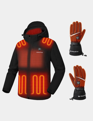 Men's Heated Jacket 7.4V & Heated Gloves, M2168 & G02 hover
