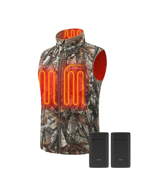 Men's Heated Silent Hunting Vest 7.4V - Next Camo G2™, M35 Max & Extra Battery