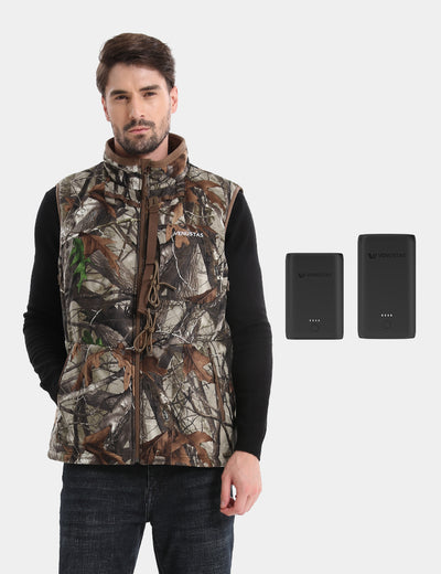 Men's Heated Silent Hunting Vest 7.4V - Next Camo G2™, M35 Max & Extra Battery
