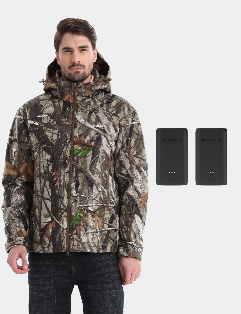 Men's Heated Silent Hunting Jacket 7.4V - Next Camo G2™, M45 Max & Extra Battery