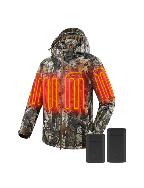 Men's Heated Silent Hunting Jacket 7.4V - Next Camo G2™, M45 Max & Extra Battery