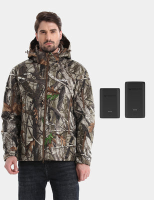 Men's Heated Silent Hunting Jacket 7.4V - Next Camo G2™, M45 Max & Extra Battery