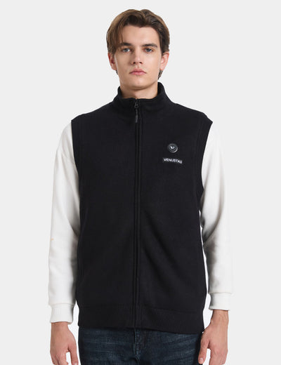 Men's Heated Sweater Vest 7.4V, M91 [Final Sale] - Black