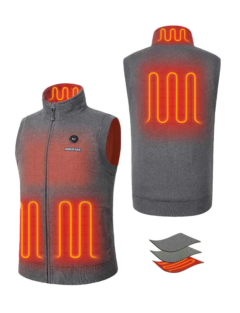 Men's Heated Sweater Vest 7.4V, M91