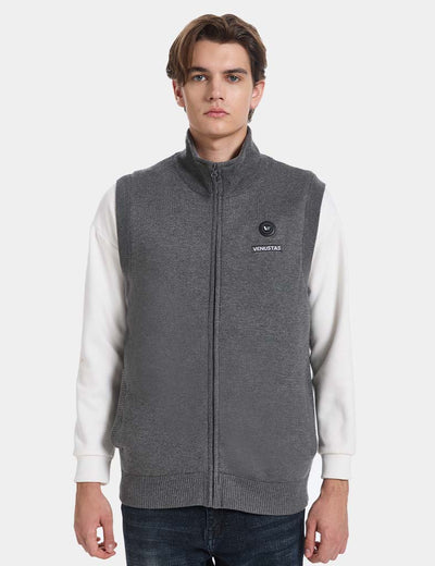 Men's Heated Sweater Vest 7.4V, M91 [Final Sale] - DarkGray