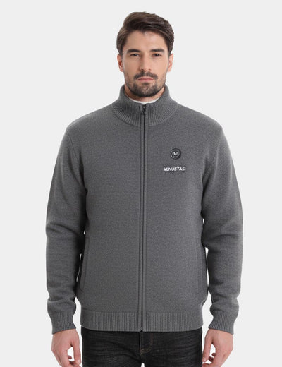 Men's Heated Sweater Jacket 7.4V, M93 [Final Sale] - DarkGray