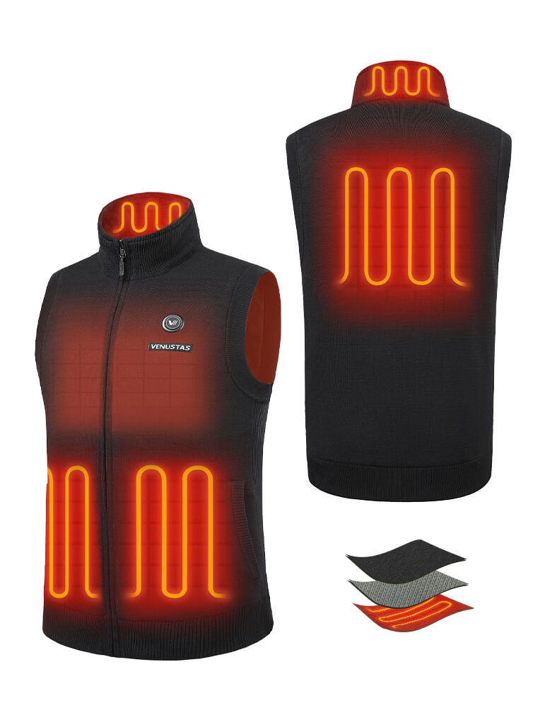 Men's Heated Sweater Vest 7.4V, M91 [Final Sale]