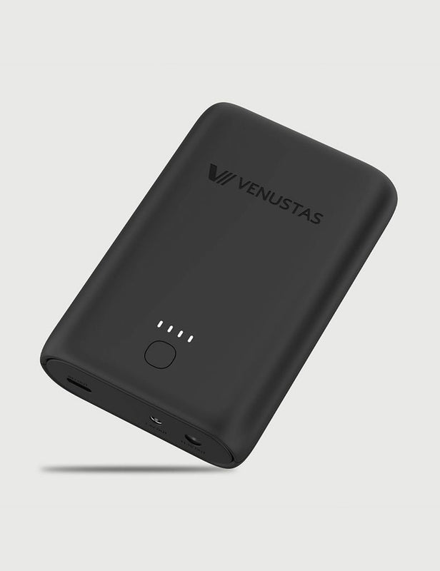 7.4V/12V Battery (54Wh), 7.5K Venustas battery black with LED charge indicator and port panel